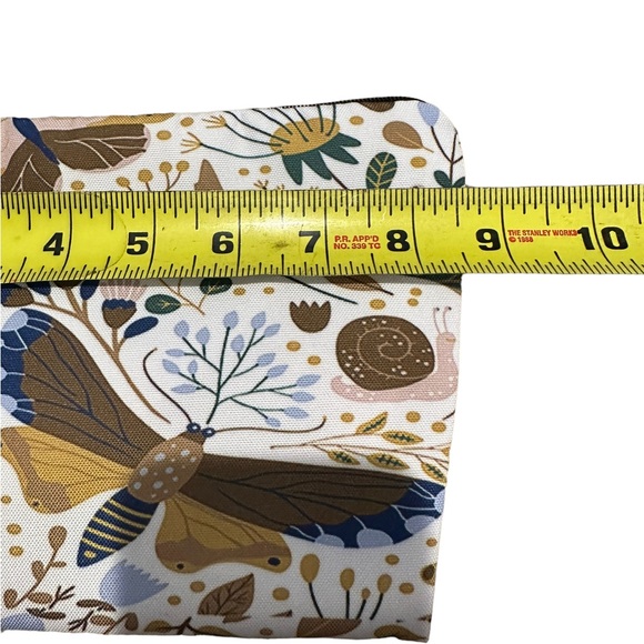 Earth Tones Butterfly Zip Close Cosmetic Bag - Picture 4 of 5